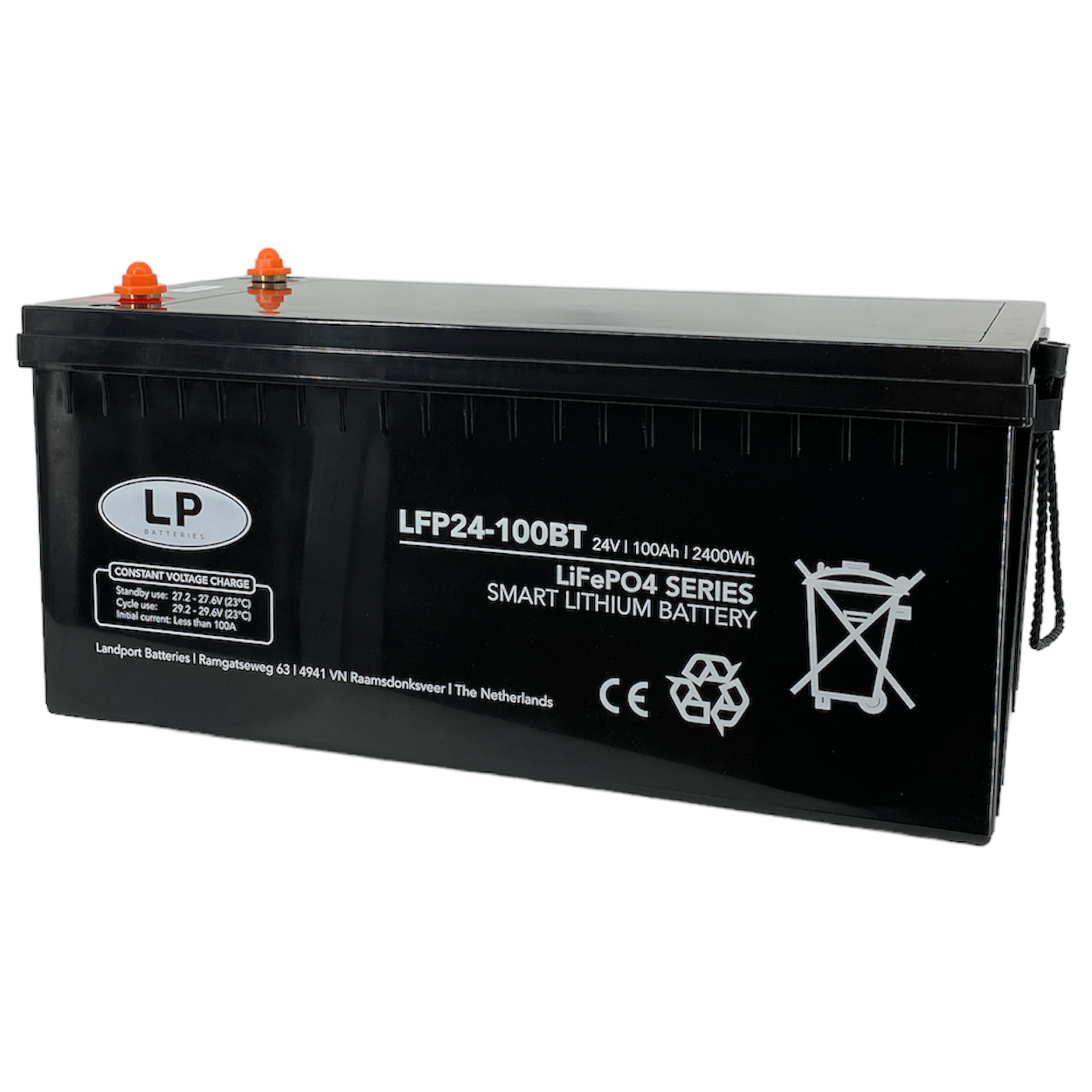 SMART Lithium accu LFP V24-100 LiFePo4 24 volt 100 Ah 2400 - Accu Service Holland
