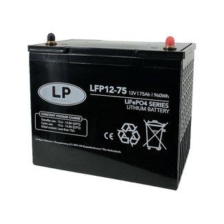 LP Lithium accu LFP V12-75 LiFePo4 12 volt 75 Ah 960 Wh