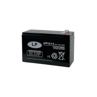 LP Lithium accu LFP V12-7,5 LiFePo4 12 volt 7,5 Ah 96 Wh