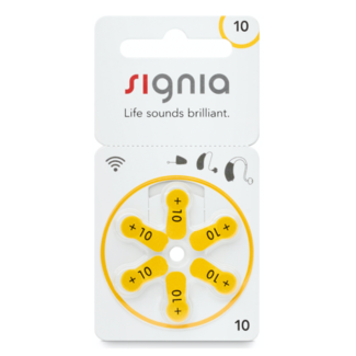 Siemens Hoorbatterij Signia Hearing Aid 10 geel (6 stuks)