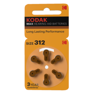 Kodak Hoorbatterij Kodak Hearing Aid 312 bruin (6 stuks)