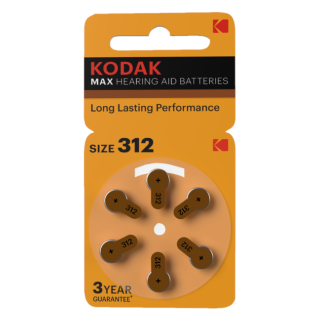 Kodak Hoorbatterij Kodak Hearing Aid 312 bruin (6 stuks)