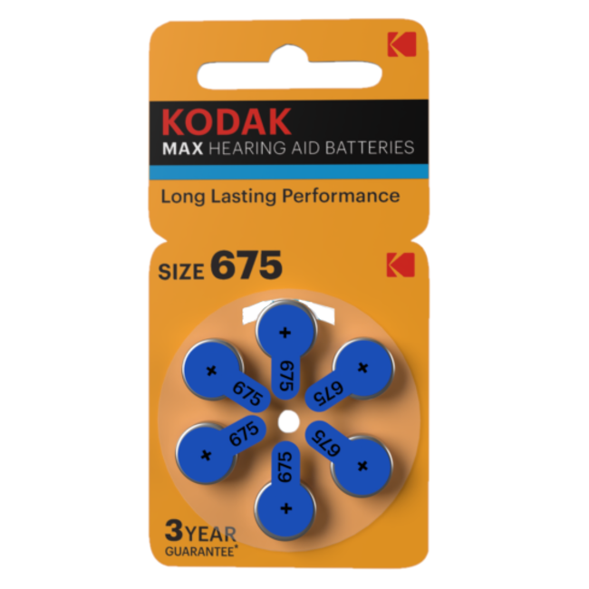 Kodak Hoorbatterij Kodak Hearing Aid 675 blauw (6 stuks)