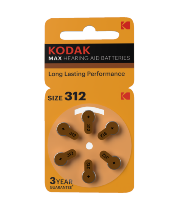 Kodak Hoorbatterij Kodak Hearing Aid 312 bruin (60 stuks)