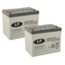 Landport (LP) 2x GEL accu 12 volt 70 ah type LPCG12-70H