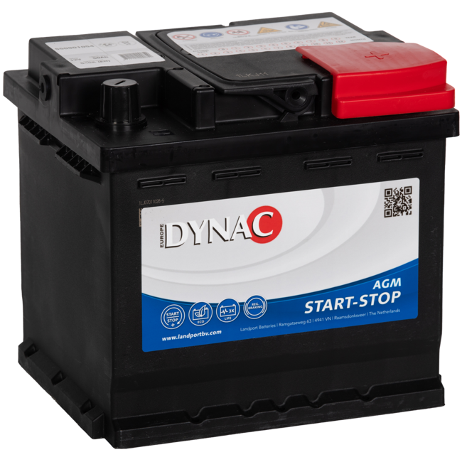 Dynac Auto accu AGM 12 volt 50 ah start - stop