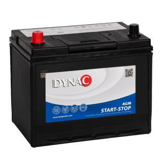 Dynac Auto accu AGM start-stop 12 volt 75 ah (+ links)