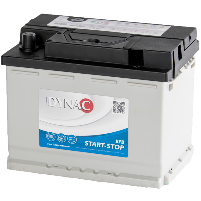 Dynac Auto accu EFB 12 volt 60 ah start - stop