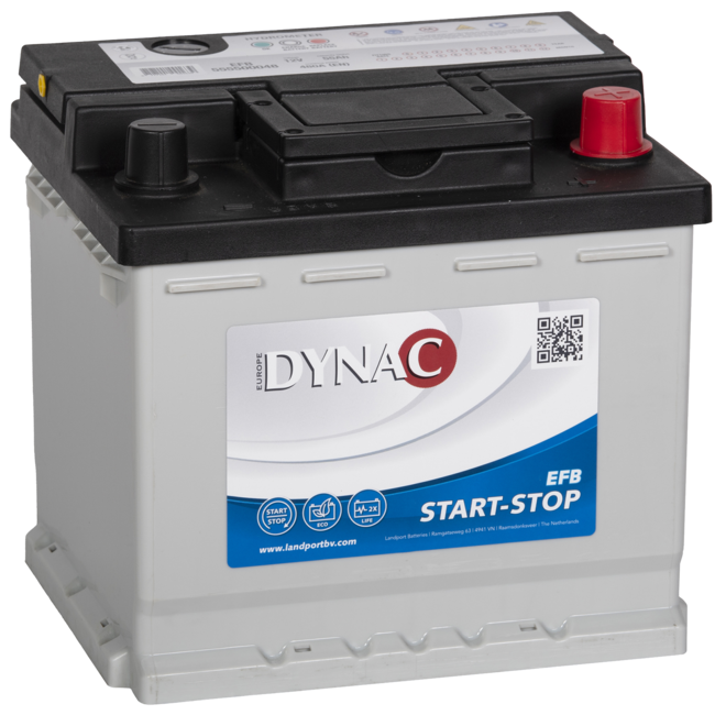 Dynac Auto accu EFB 12 volt 55 ah start - stop