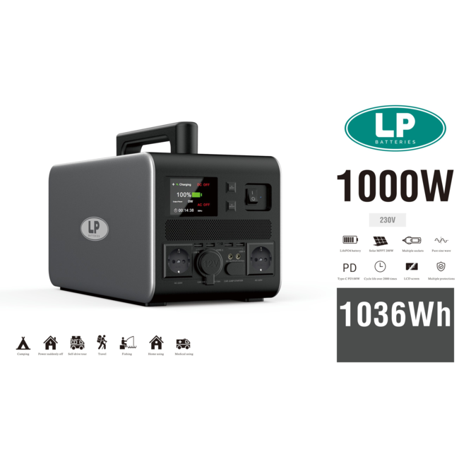 LP Energy Draagbare stroomgenerator ESS 1000 Wh
