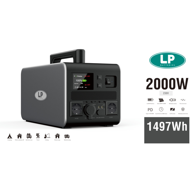LP Energy Draagbare stroomgenerator ESS 1500 Wh