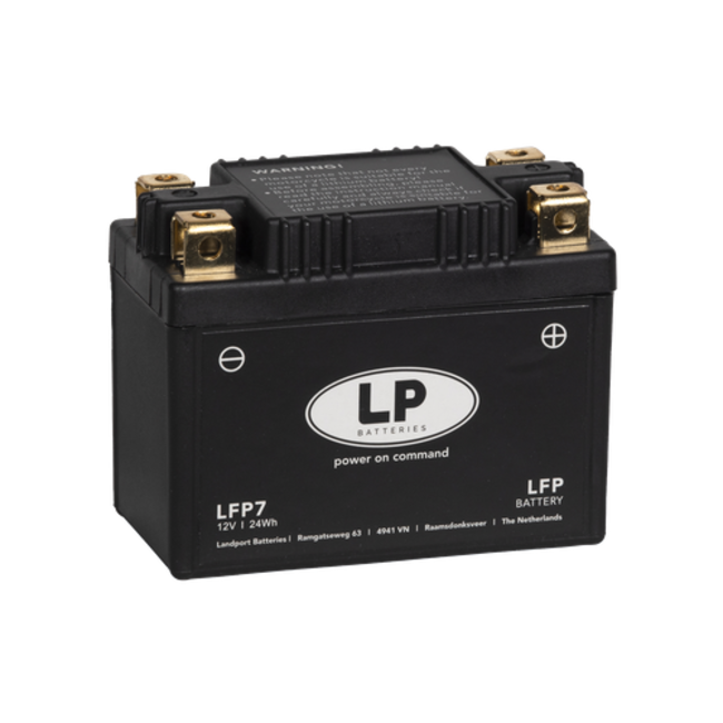 Landport (LP) LFP7 12 volt 24,0 Wh ﻿Lithium LiFePO4 accu