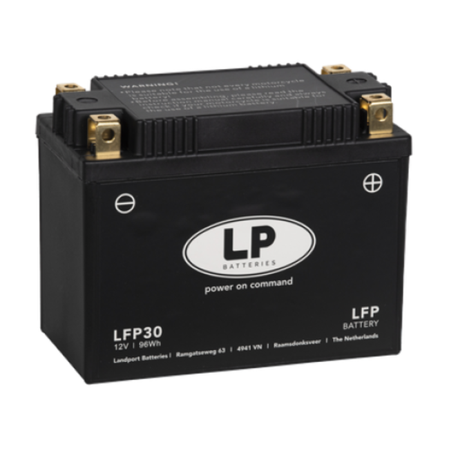 Landport (LP) LFP30 12 volt 96,0 Wh ﻿Lithium LiFePO4 accu