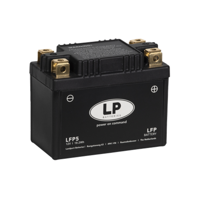 Landport (LP) LFP5 12 volt 19,2 Wh ﻿Lithium LiFePO4 accu