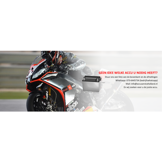 Landport (LP) LB4-3 motor GEL accu 12 volt 4,0 ah (50411 - GB4L-B)