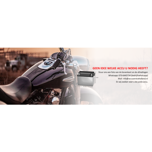 Landport (LP) Harley accu HVTG30H-3 (MH GHD30H-3) 12 volt 30,0 ah met de + rechts voor