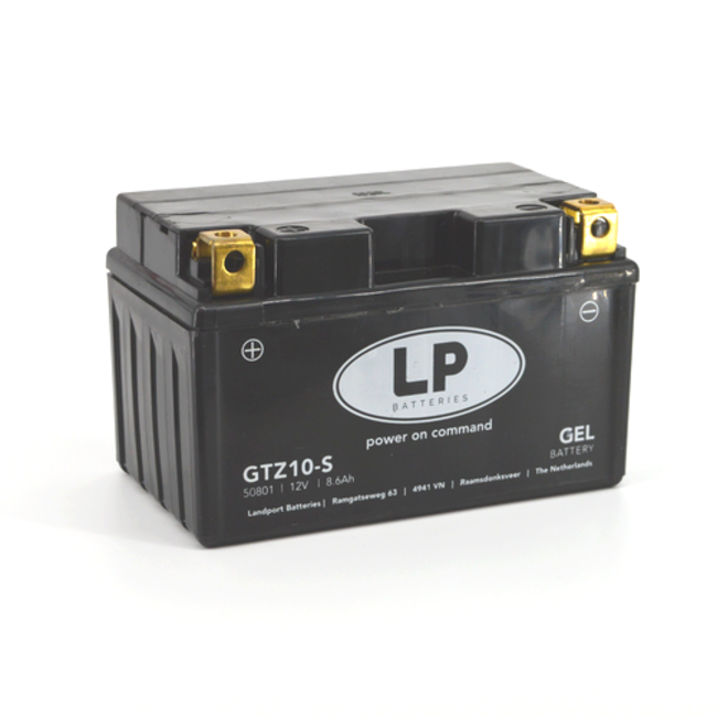 Landport (LP) LTZ10-S motor GEL accu 12 volt 8,6 ah (50801 - GTZ10-S)
