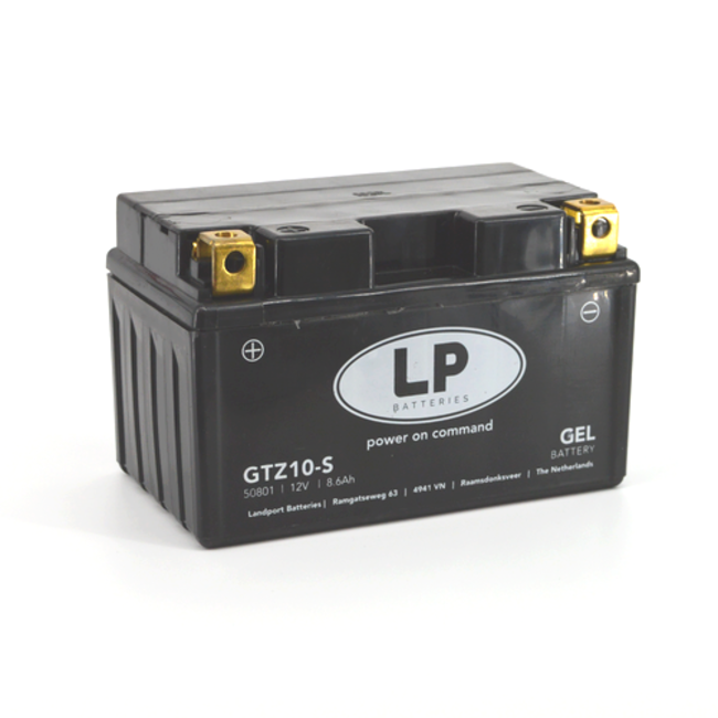 LP GTZ10-S motor GEL accu 12 volt 8,6 ah (50801 - MG LTZ10-S)