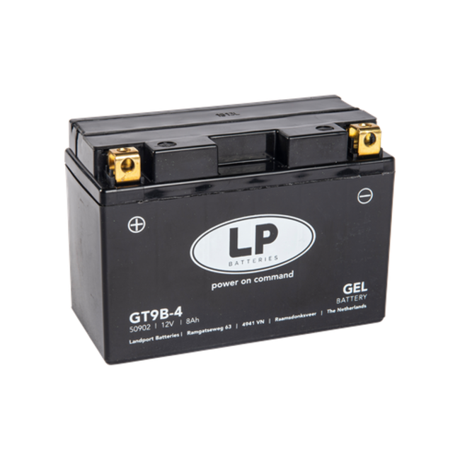 Landport (LP) LT9B-4 motor GEL accu 12 volt 8,0 ah (50902 - GT9B-4)