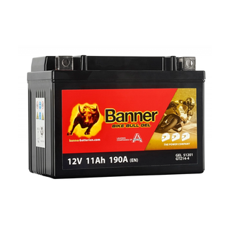 Banner Batterien BGTZ14-S motor GEL accu 12 volt 11 ah 51201