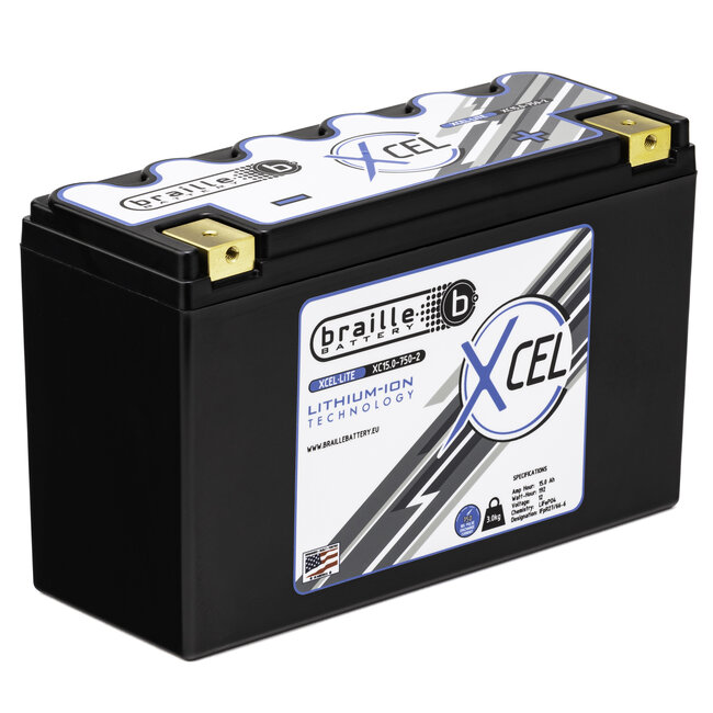 Braille Battery XC15.0-750-2 12 Volt 192 Wh Lithium startaccu