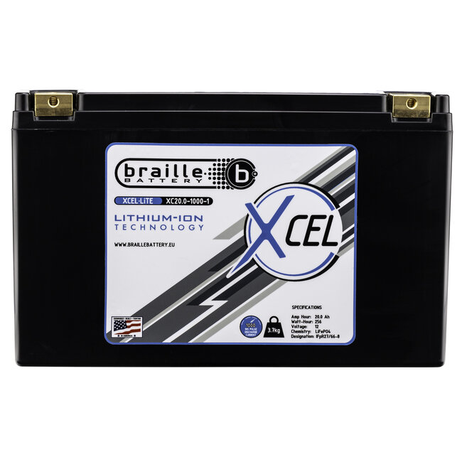 Braille Battery XC20.0-1000-1 12 Volt 256 Wh Lithium startaccu
