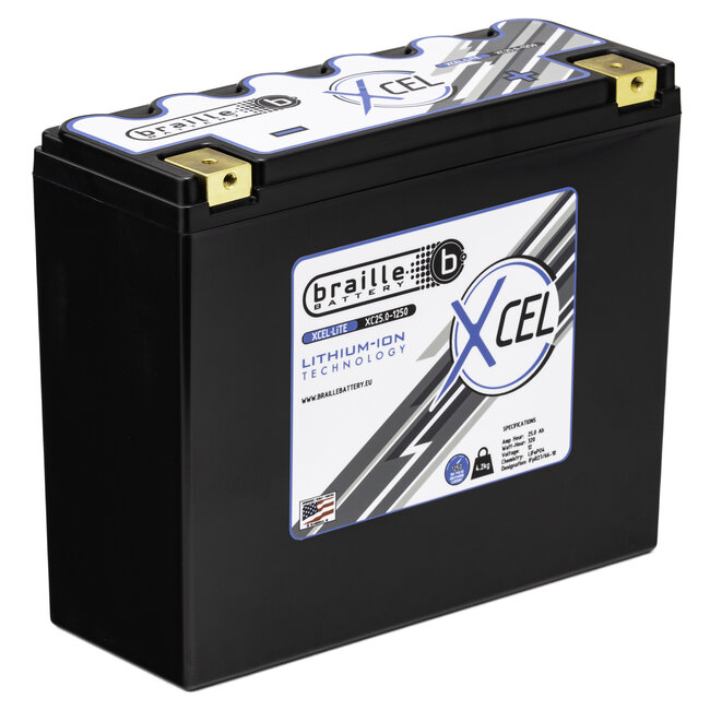 Braille Battery XC25.0-1250 12 Volt 320 Wh Lithium startaccu