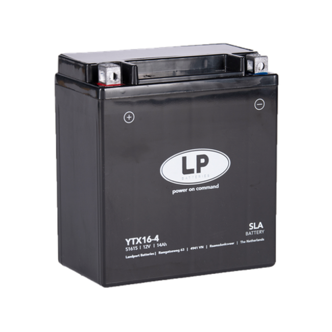 Landport (LP) SLA LTX16-4 motor accu 12 volt 14 ah (51615 - YTX16-4)
