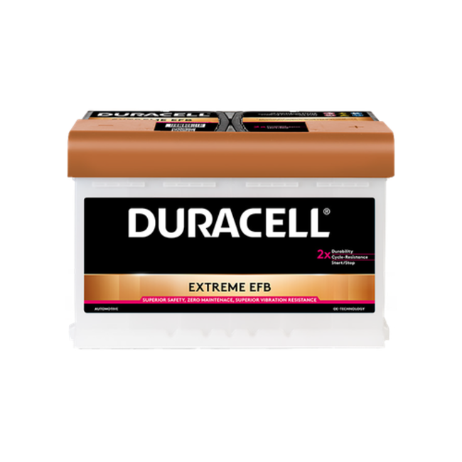 Duracell EFB accu 12 volt 75 ah BDE 75H