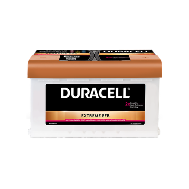 Duracell EFB accu 12 volt 85 ah BDE 85H