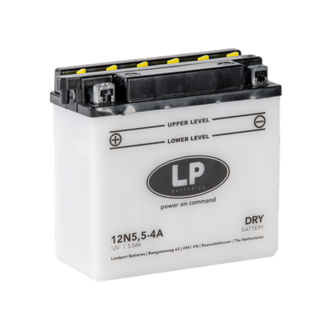 Landport (LP) 12N5,5-4A motor accu 12 volt 5,5 ah (MD 12N5,5-4A)