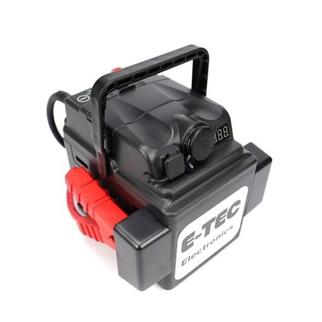 E-TEC Mini startbooster 1200A, starthulp, jumpstarter met USB aansluiting