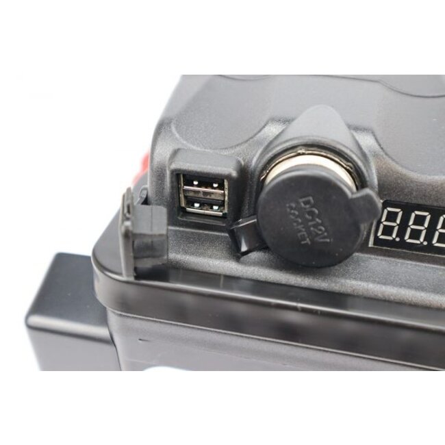 E-TEC Mini startbooster 1200A, starthulp, jumpstarter met USB aansluiting