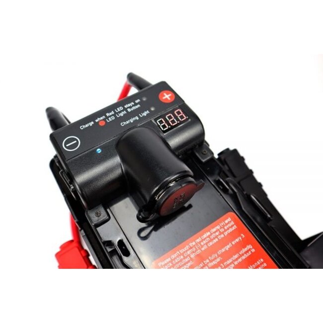 E-TEC Mini startbooster 1800A, starthulp, jumpstarter met USB aansluiting