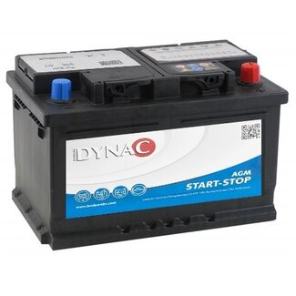 Dynac Auto accu AGM start-stop 12 volt 70 ah