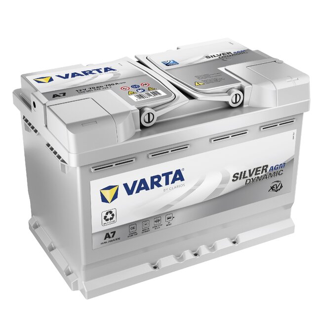 Varta Auto accu 12 volt 70 Ah Silver Dynamic AGM type A7 / E39