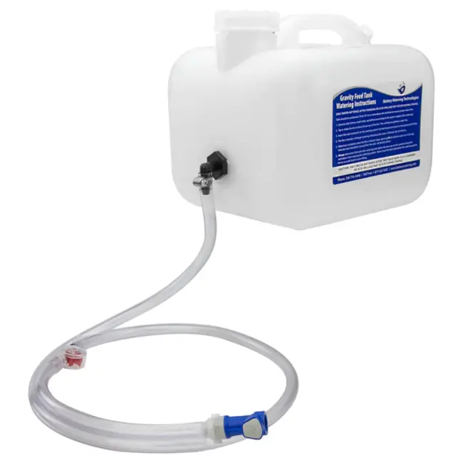 Vultank 9 liter met blauwe connector voor bijvulsysteem