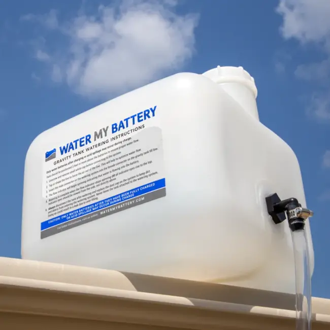 Vultank 9 liter met blauwe connector voor bijvulsysteem