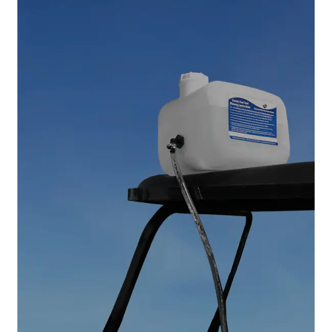 Vultank 9 liter met blauwe connector voor bijvulsysteem