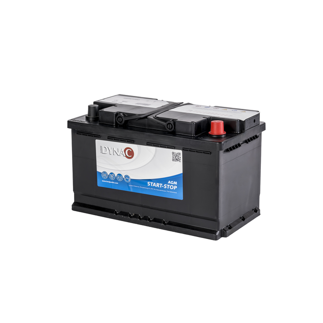 Dynac Auto accu AGM 12 volt 80 ah start - stop