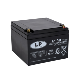 LP VRLA-LP accu 12 volt 26 ah LP12-26 T12 VDS