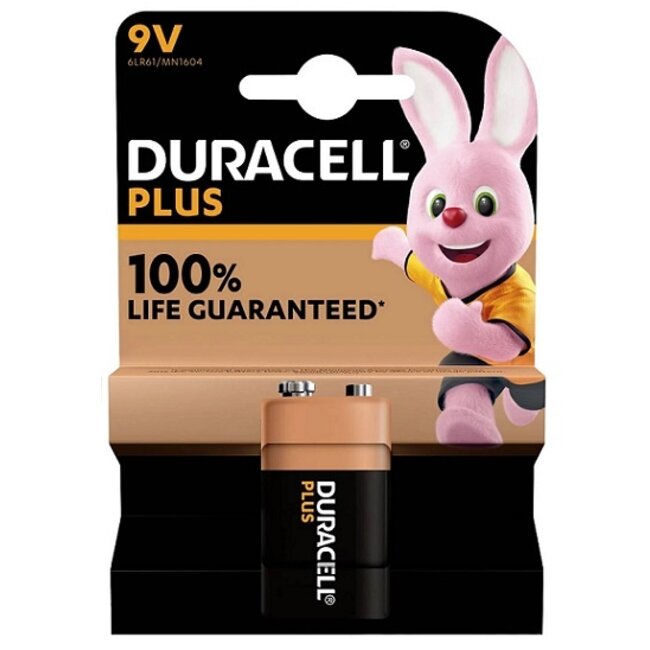 Duracell Batterij Plus Power 9v / 6LR61 blister 1