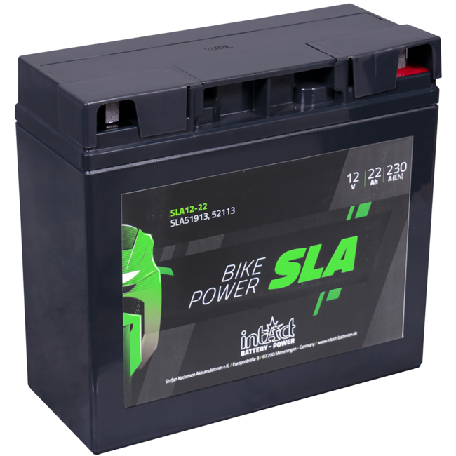 Landport (LP) SLA 12-22 Motor accu 12 volt 22,0 ah (52113 - MS SLA 12-22)