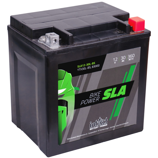 Landport (LP) SLA LTX30L Motor accu 12 volt 30,0 ah (83000 - YTX30L)