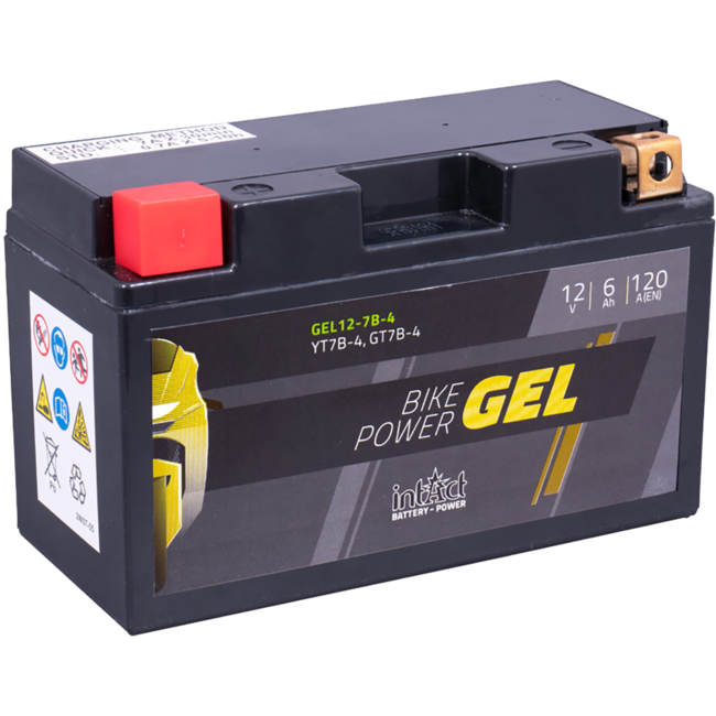 Landport (LP) LT7B-4 motor GEL accu 12 volt 6 ah (50701 - GT7B-4)