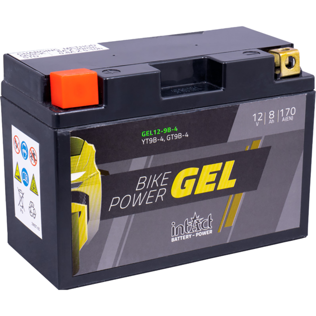 Landport (LP) LT9B-4 motor GEL accu 12 volt 8,0 ah (50902 - GT9B-4)