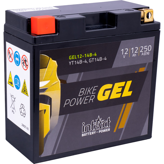 Landport (LP) LT14B-4 motor GEL accu 12 volt 12,0 ah (51203 - GT14B-4)