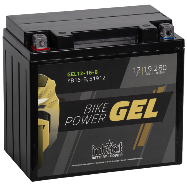 Landport (LP) GB16B motor GEL accu 12 volt 19,0 ah (51912 - MG LB16-4)