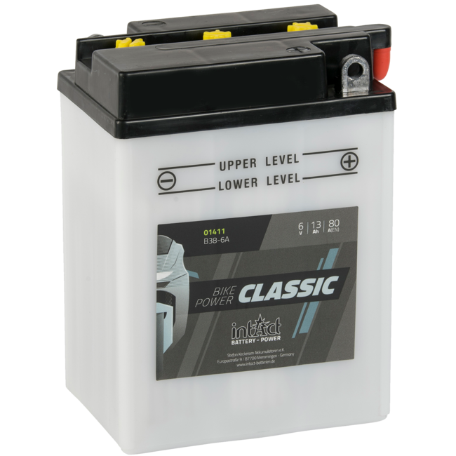 Landport (LP) B38-6A motor accu 6 volt 13,0 ah (01411 - MD B38-6A)