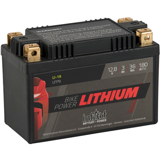 Landport (LP) LFP9 12 volt 36.0 Wh ﻿Lithium LiFePO4 accu